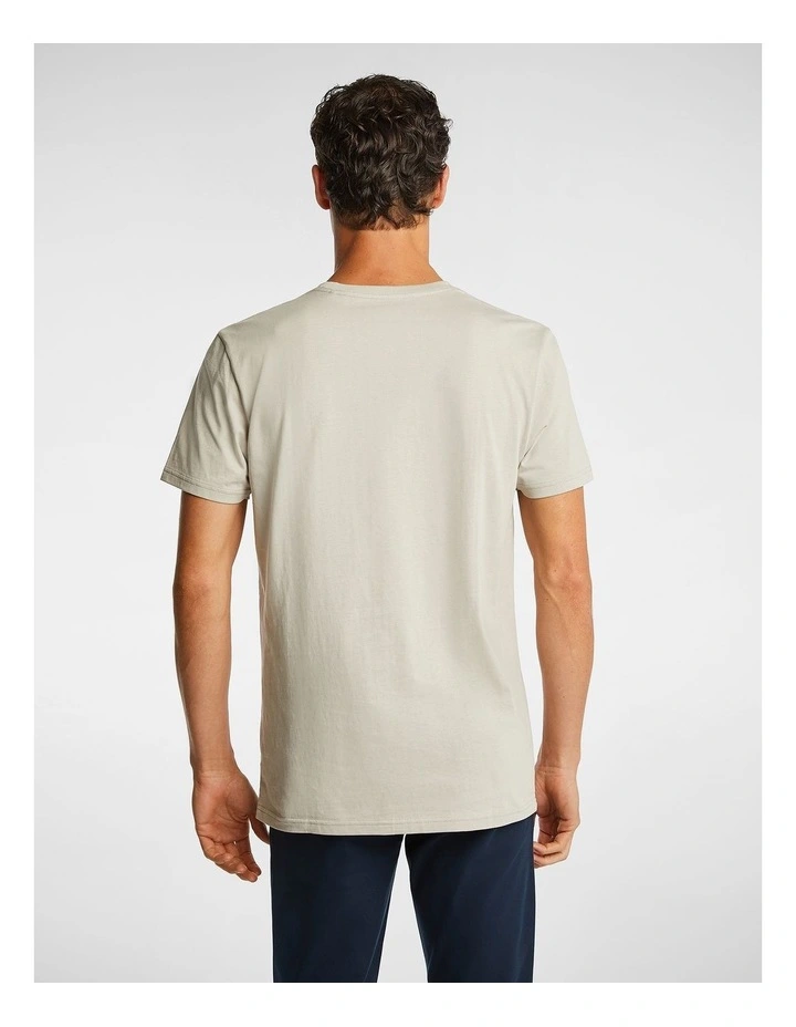 Relaxed Basic Tee in Stone