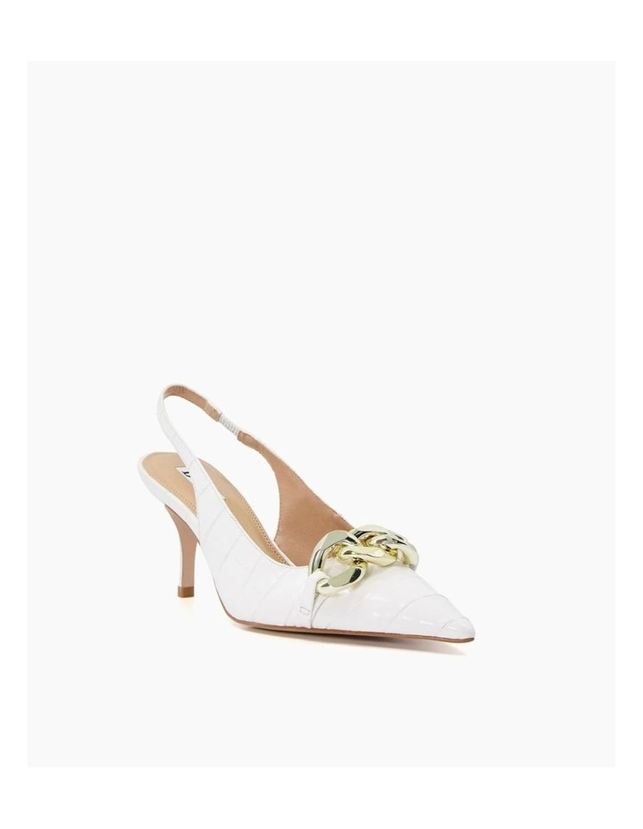 Canary Slingback Pump in White