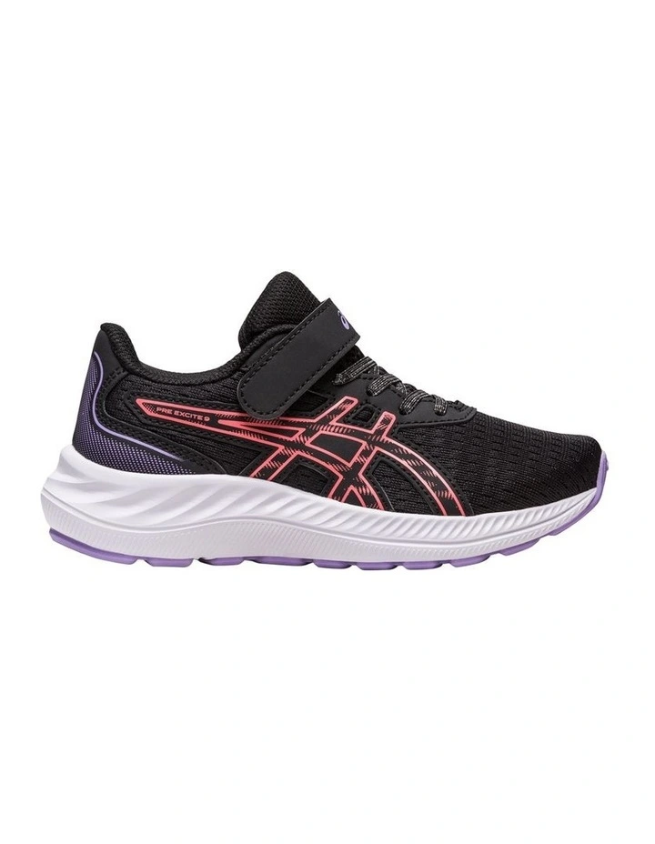 Pre Excite 9 Pre School Sport Shoe in Black
