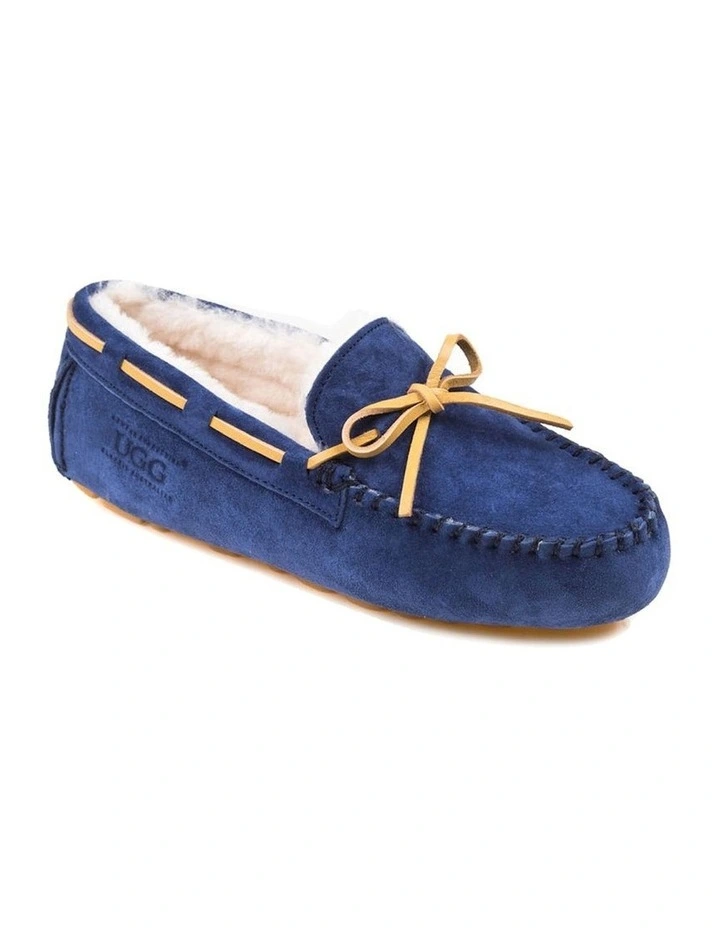 Romy Inner Wedge Moccasin in Navy