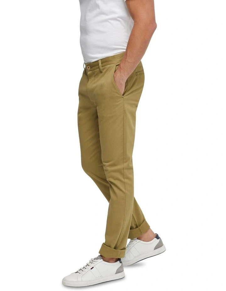 Stretch Skinny Fit Chino in Moss