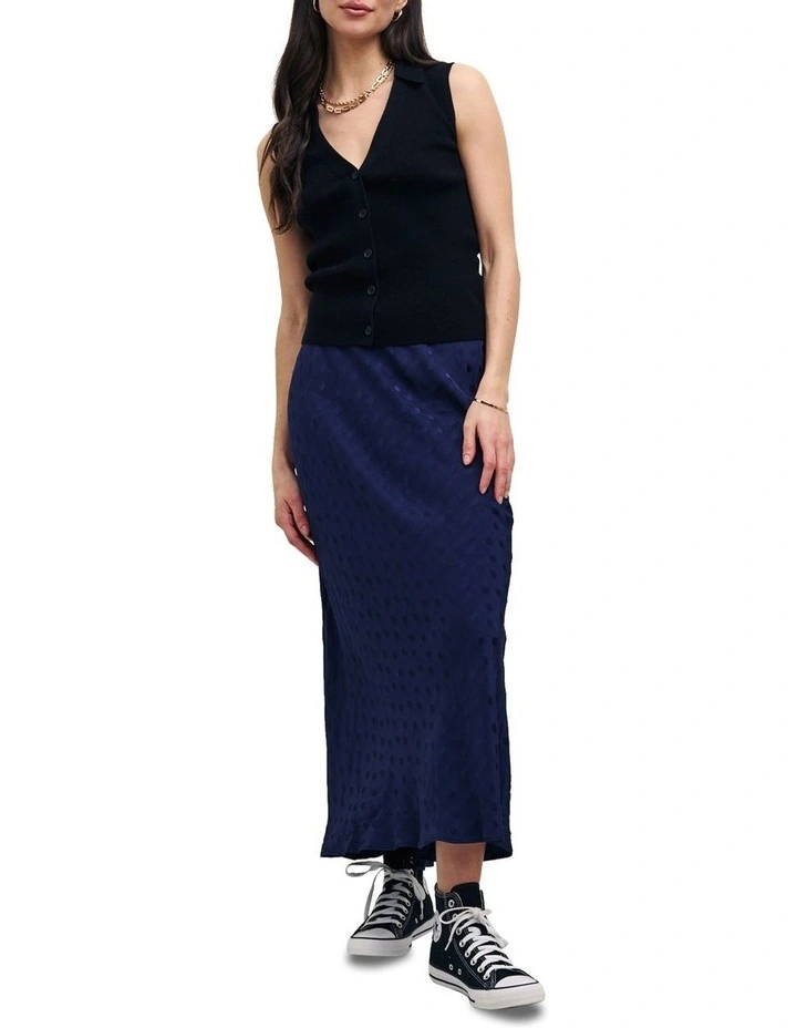 Mila Midi Skirt in Blue