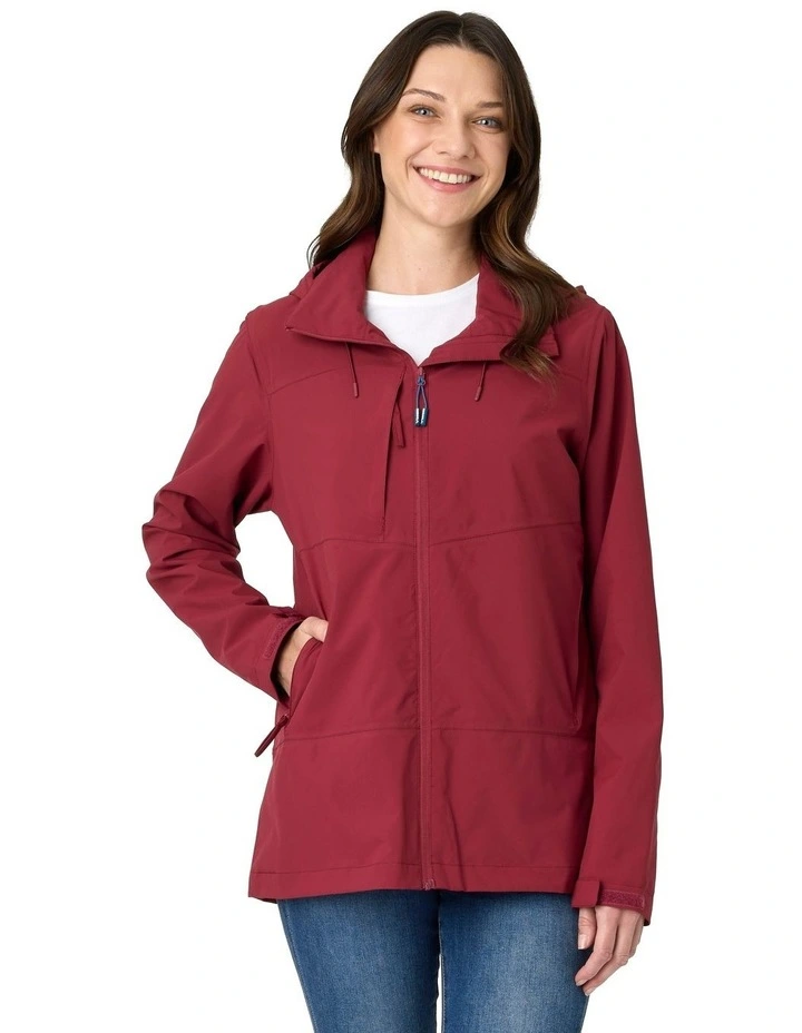 Halley Waterproof Shell Jacket in Red