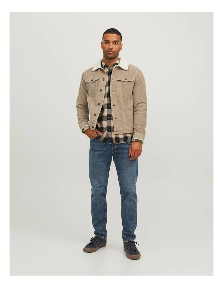 Alvin Sherpa Corduroy Jacket in Black