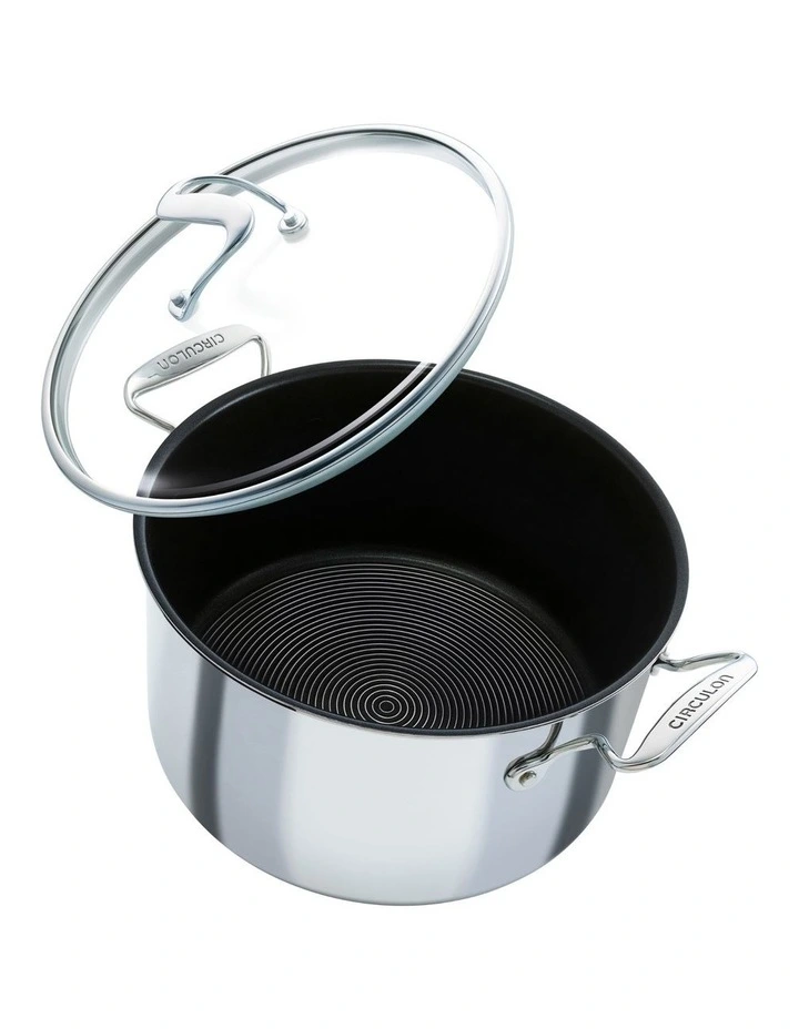C-Series Nonstick Clad Induction Stockpot 26cm in Stainless Steel