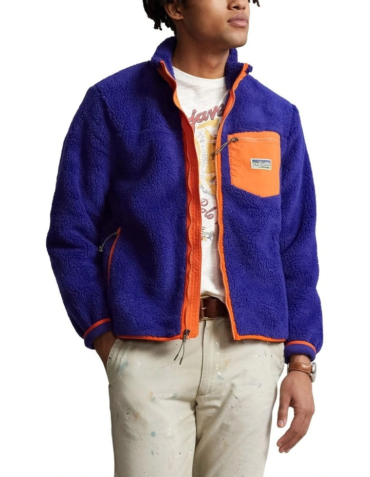 Bonded Pile Fleece Jacket in Assorted