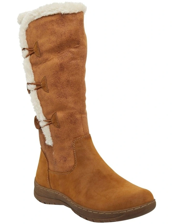Edmund Chestnut Micro Boots