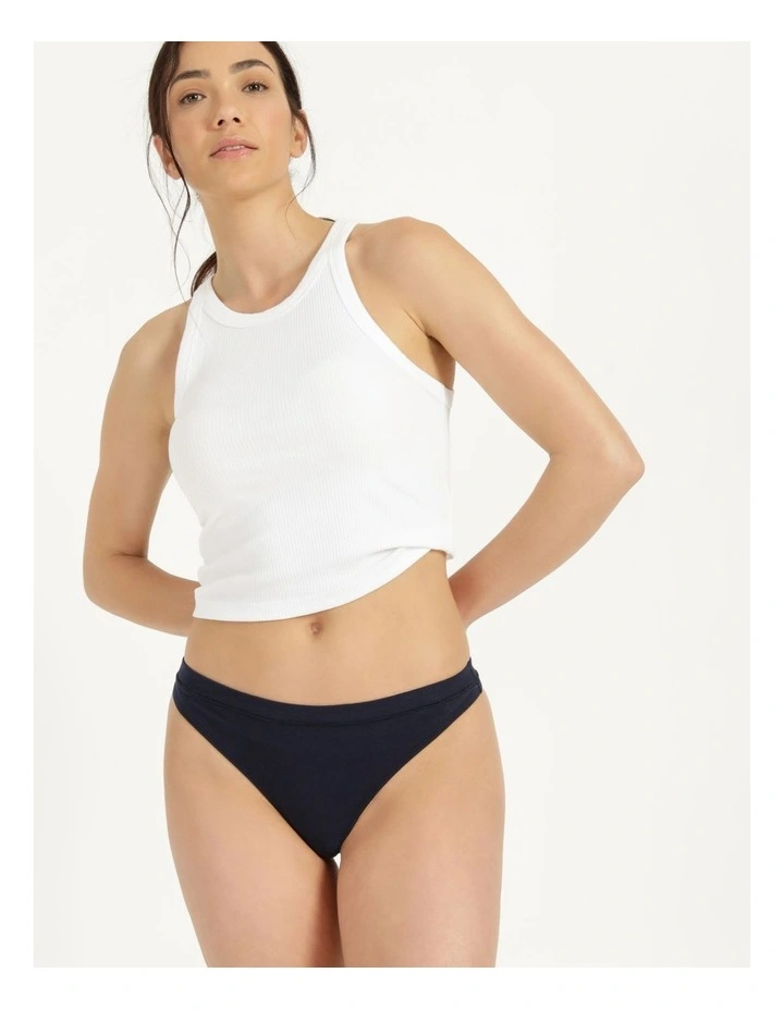 Organic Cotton G-String in Navy