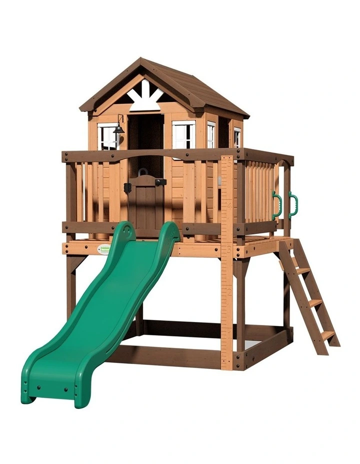 Backyard Discovery Echo Heights Cubby House with Slide