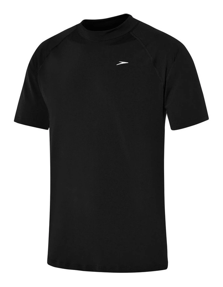 Relaxed Short Sleeve Sun Top Black