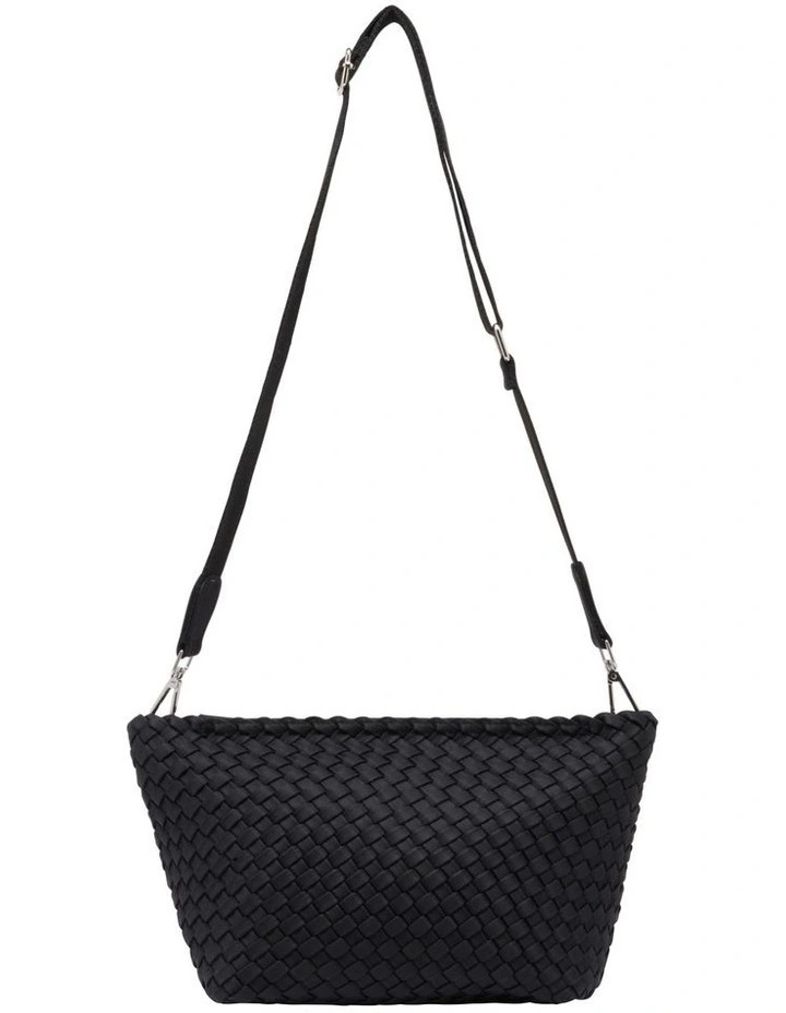 Woven Bucket Bag in Black