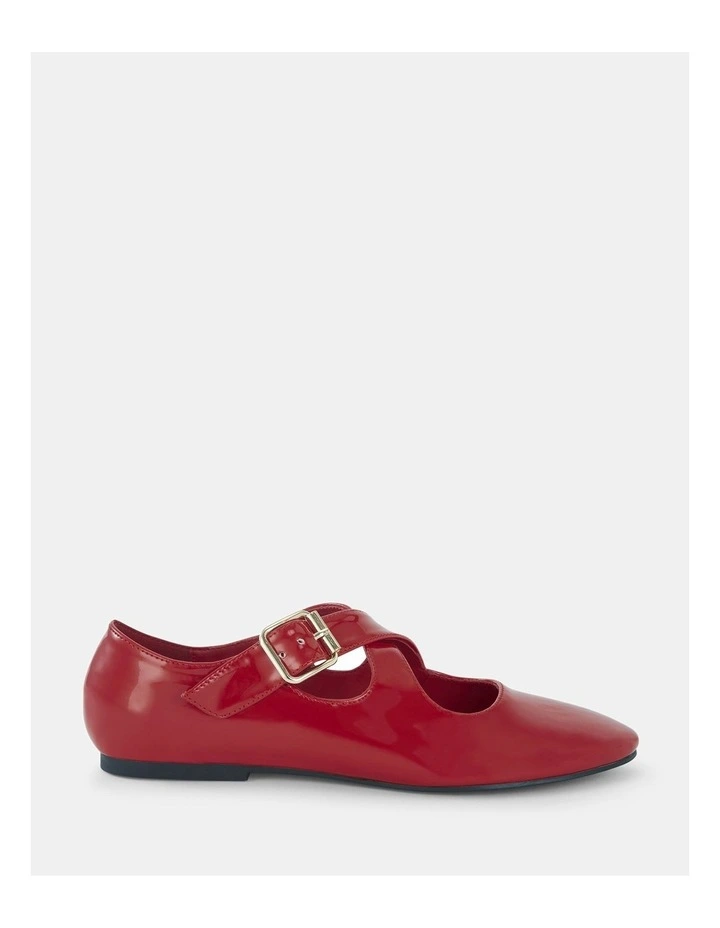 Casoria Ballet Flats in Red Patent