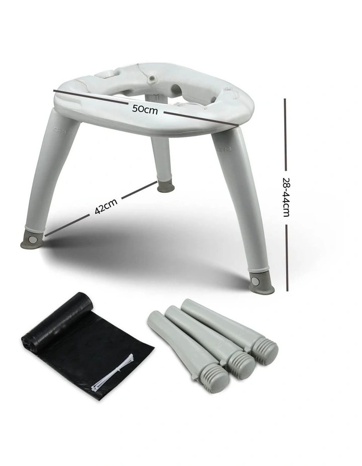 Portable Folding Outdoor Camping Toilet Grey
