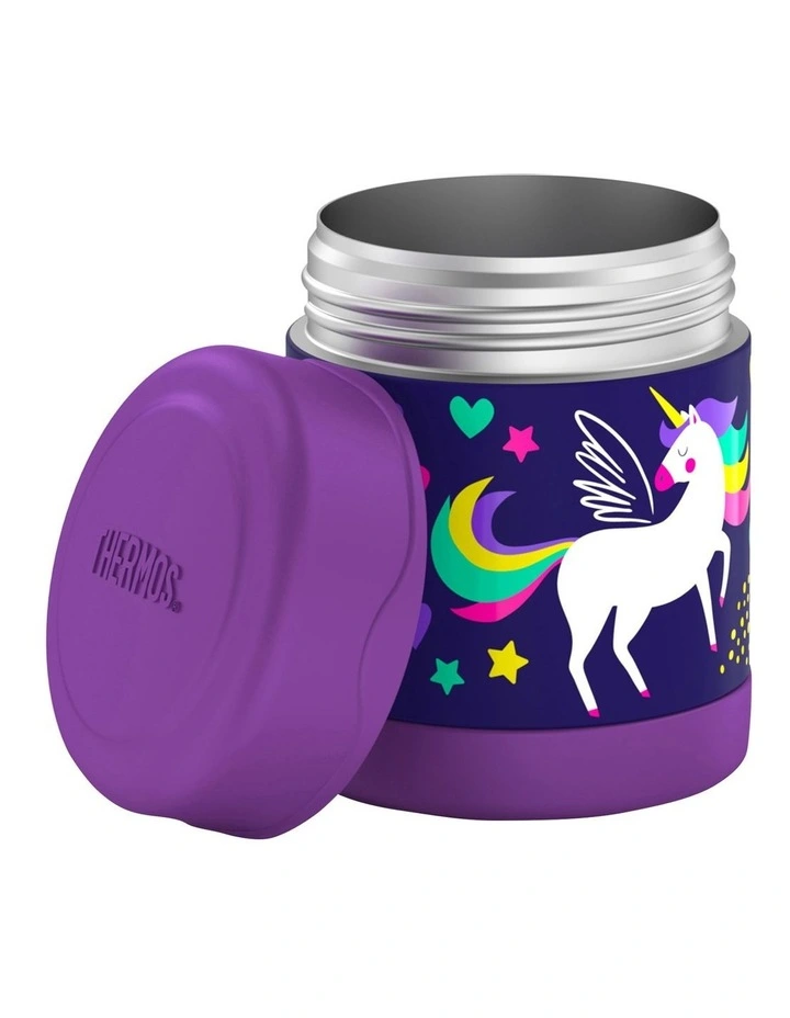 Vacuum Insulated Unicorn Food Jar 290ml in Purple