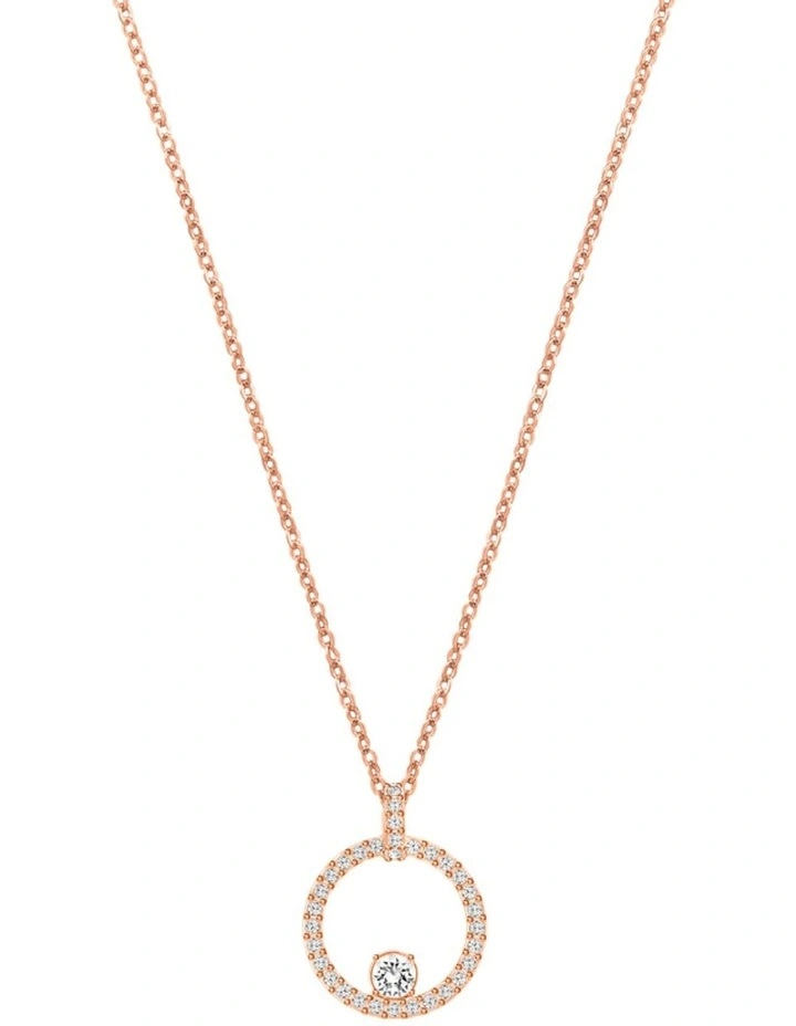 Creativity Pendant Rose Gold-Tone Plated in White