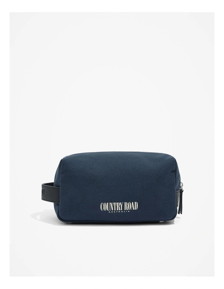 Organically Grown Cotton Heritage Wash Bag in Navy