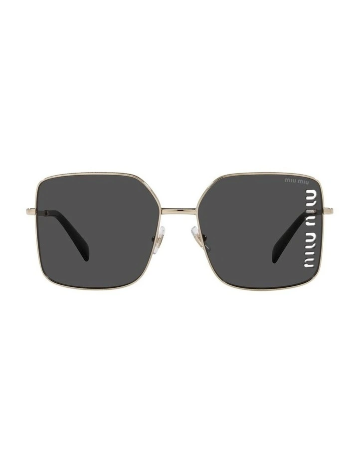 0MU 51YS Sunglasses in Pale Gold