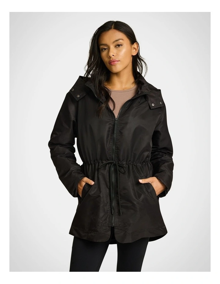 Fleece Lined Anorak in Black