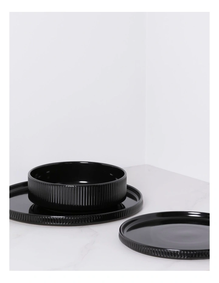 Dexter 12pc Dinner Set in Black