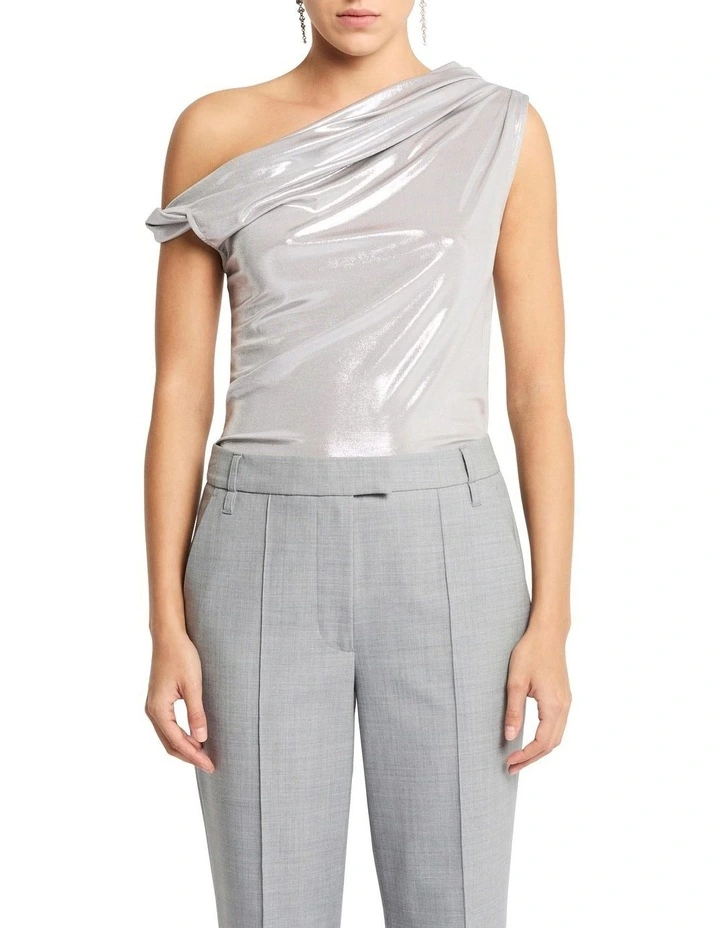 Anthurium Top in Silver
