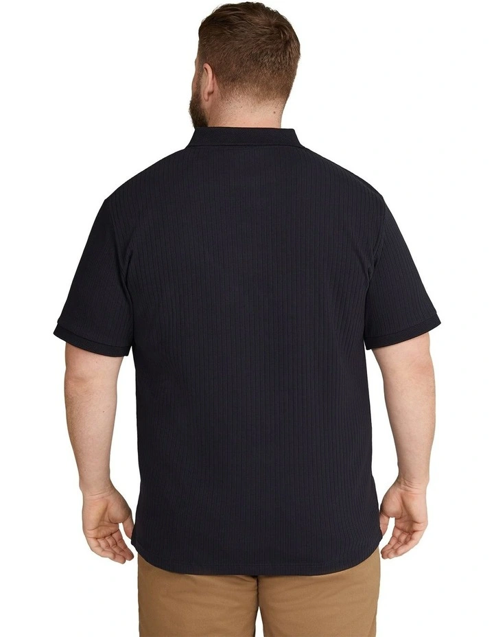 Perry Rib Polo in Navy