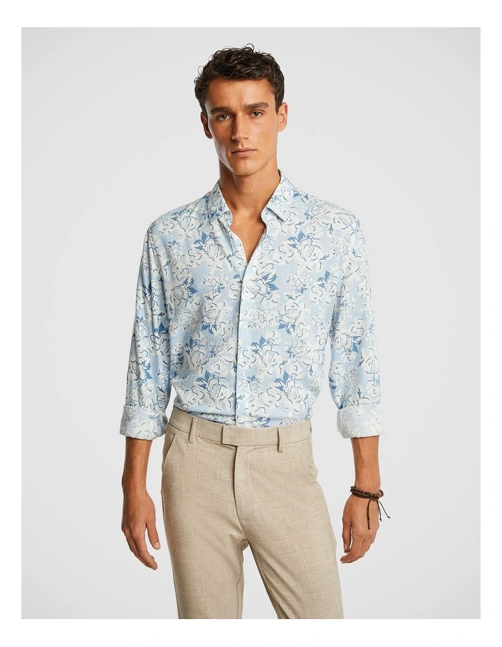 Rialta Viscose Shirt in Blue