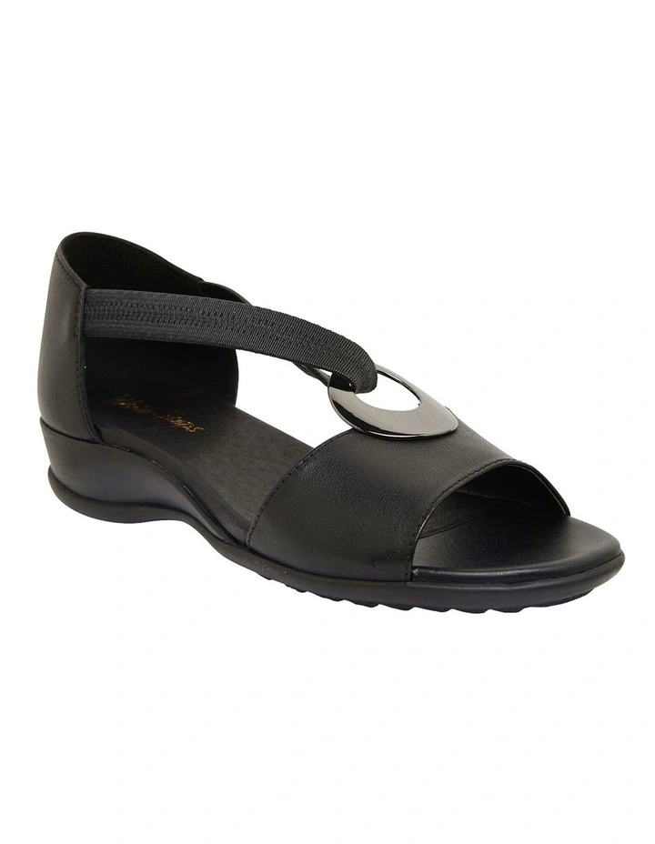 Caroline Black Glove Sandals