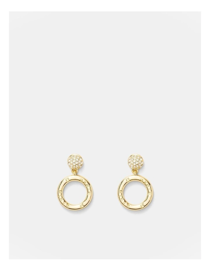 Circulate Drop Earrings in Gold