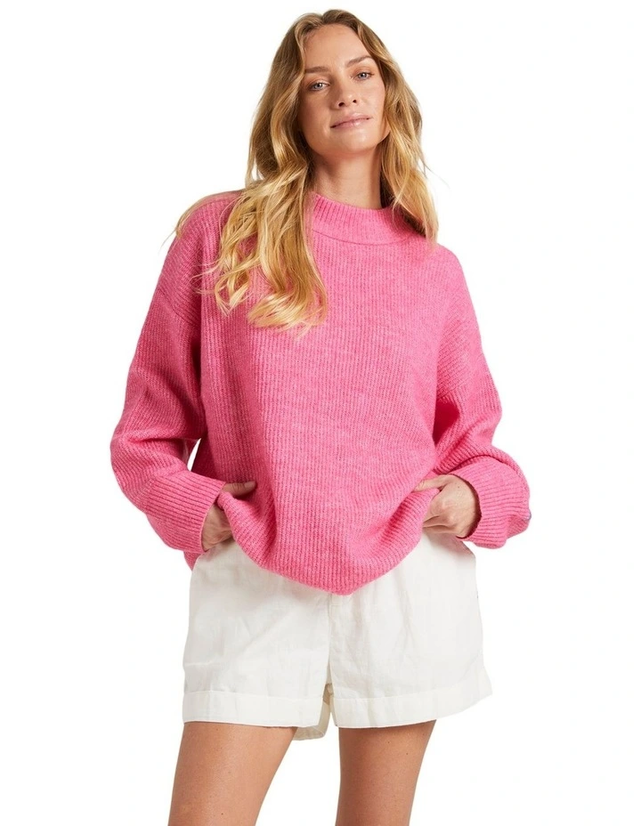 Dume Sweater in Shocking Pink