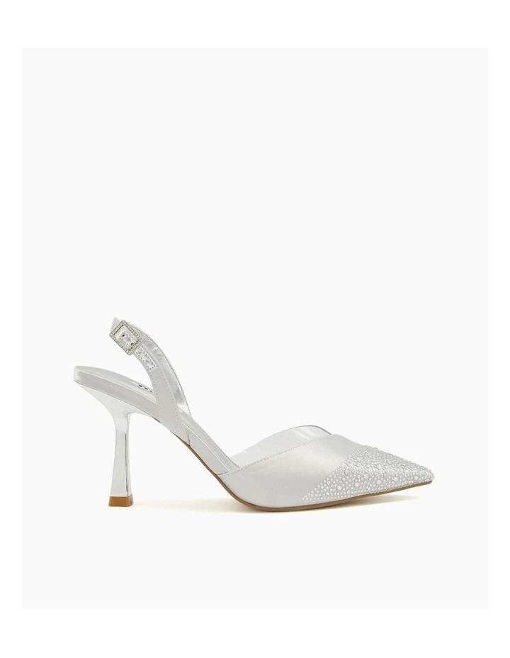 Carrie Slingback Heel in Silver