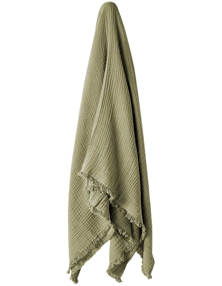 Crinkle Throw in Elm