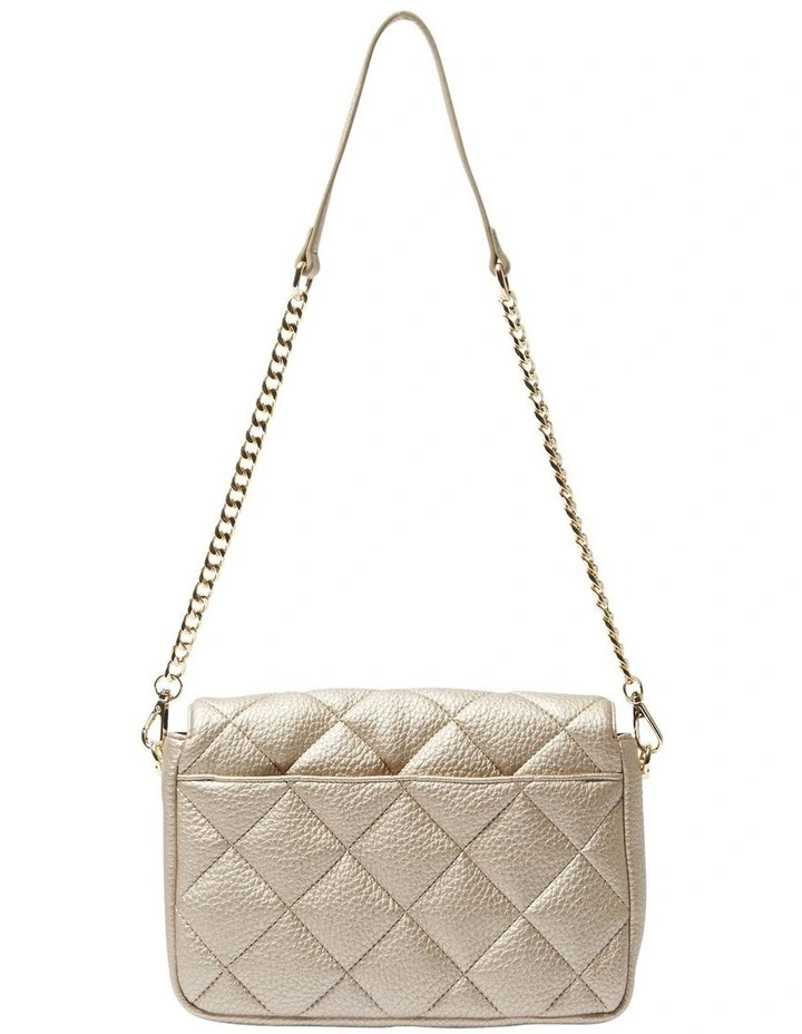 Atoll Crossbody Bag in Light Gold Pebble