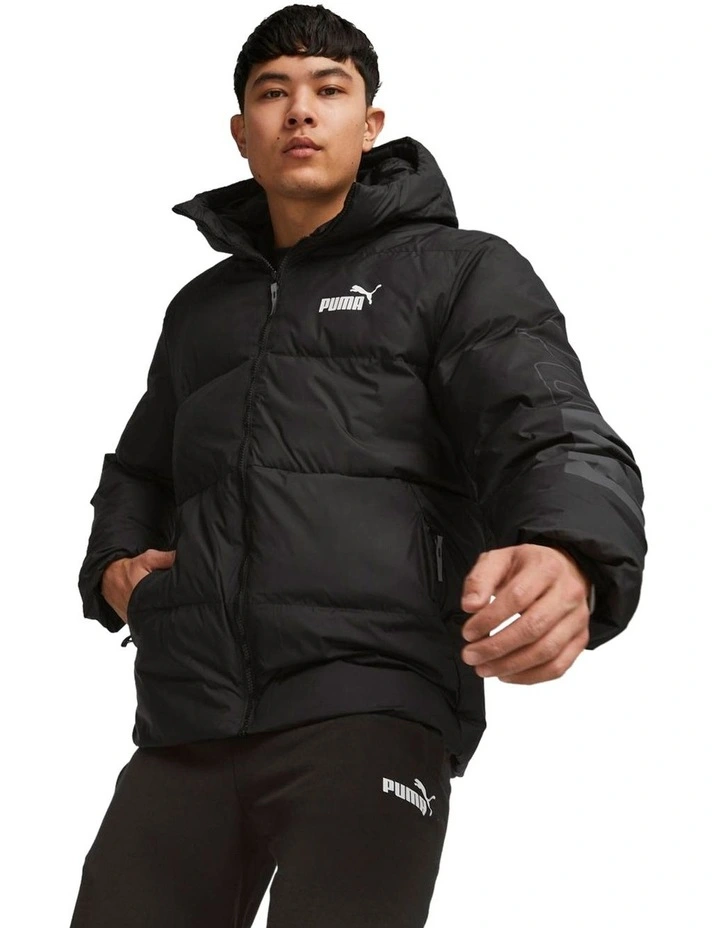 Power Hooded Jacket in Black
