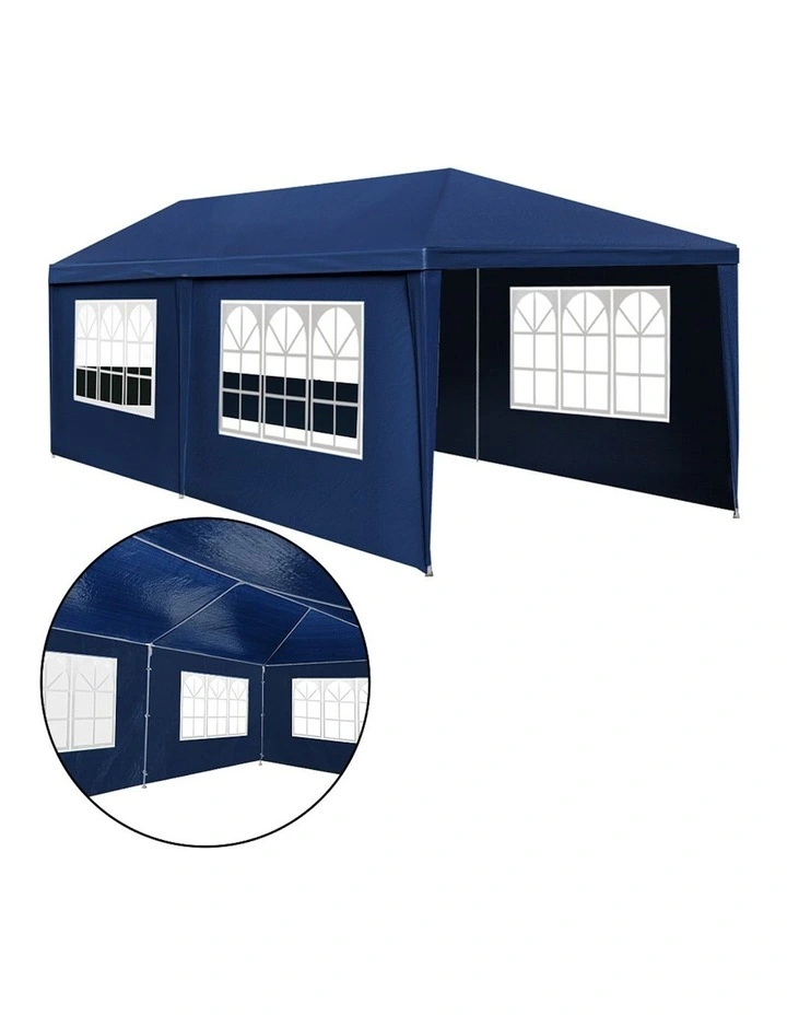 Outdoor Gazebo 3x6 6 Panel in Blue