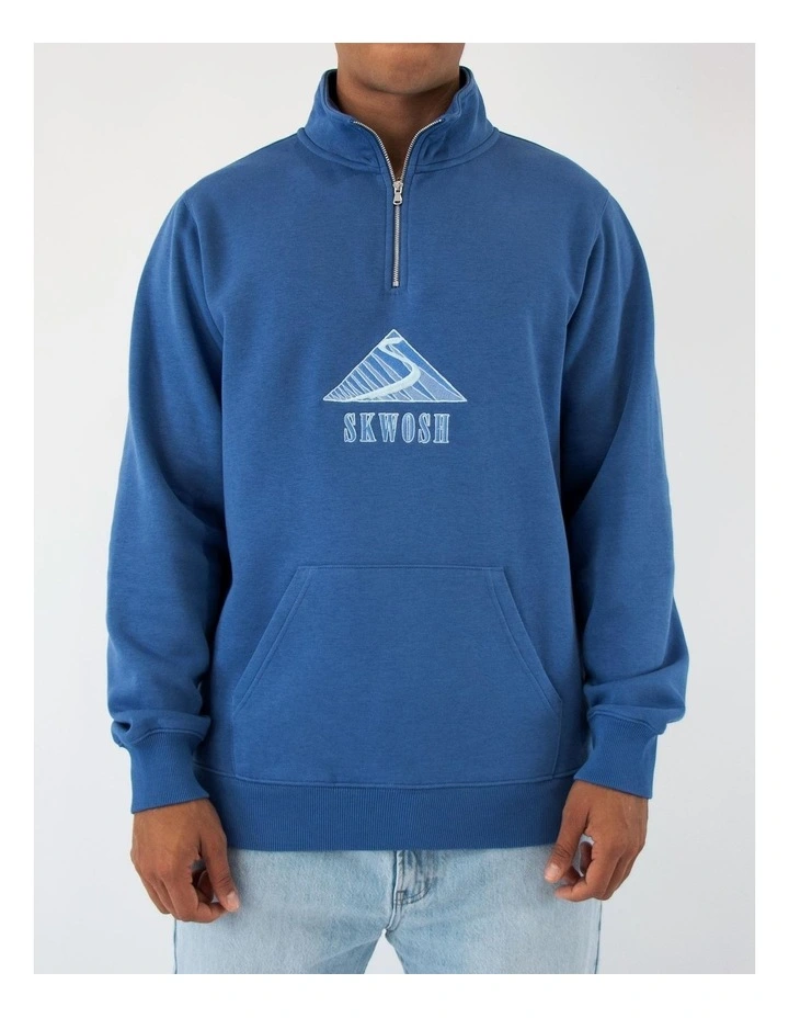 Reach Your Peak Half Zip in Navy