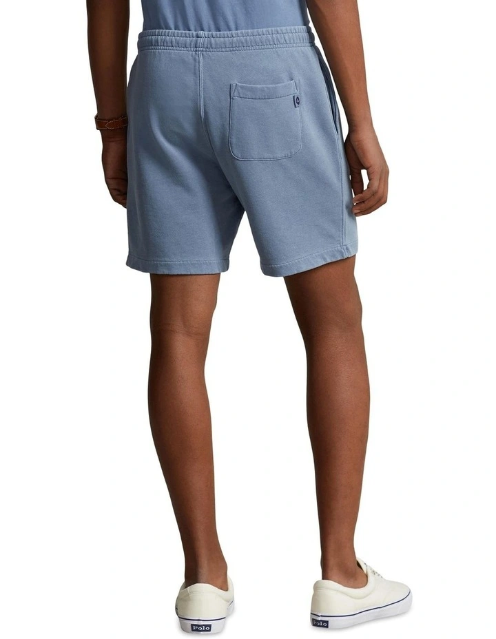 6 Inch Garment Dyed Fleece Short in Blue