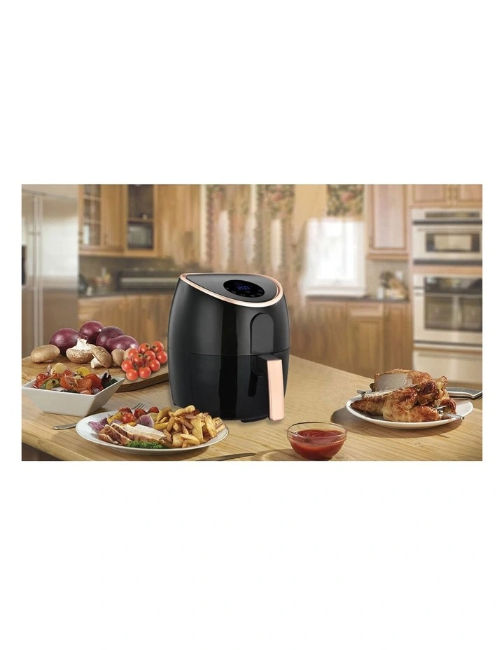 Digital Air Fryer 7.1L in Rose Gold/Black