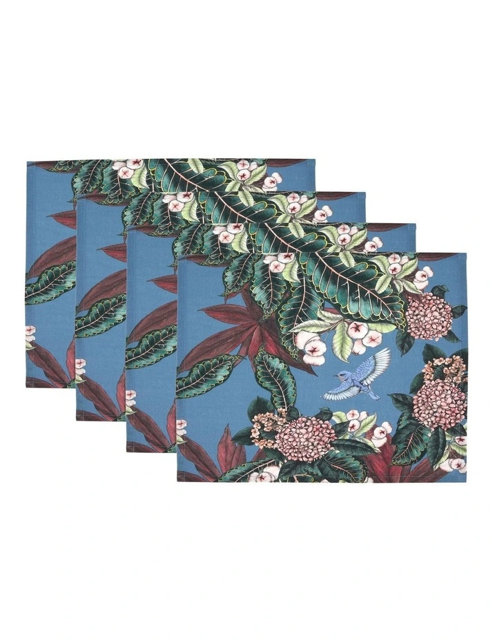 The Blck Pen Reminisce Cotton Napkin Set of 4 45x45cm in Multi