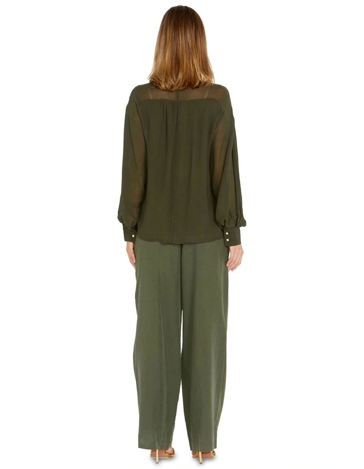 Honest Boho Blouse in Olive