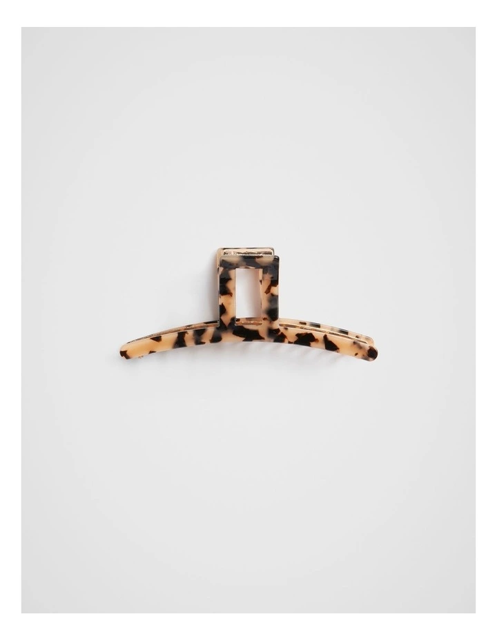 Cut Out Hair Claw in Milky Tort