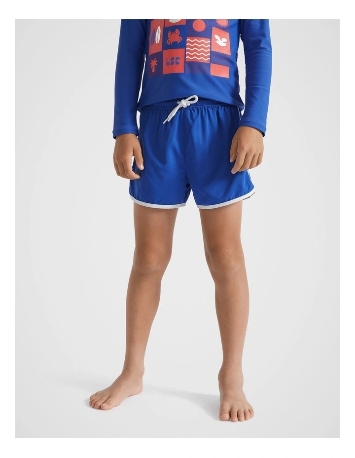 Colourblock Boardshort in Cobalt Blue