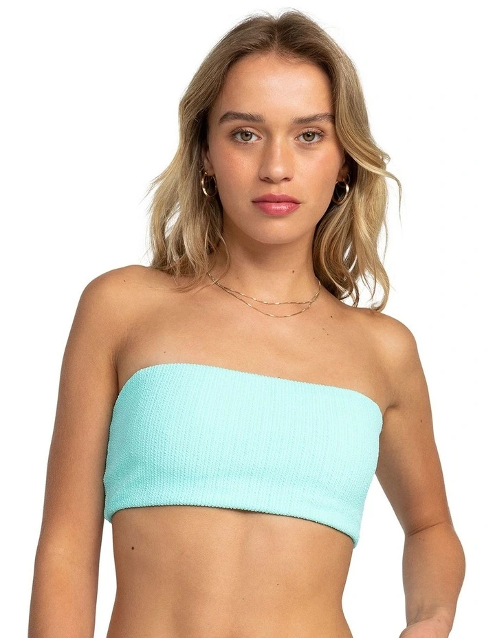 Bandeau Bikini Top in Aruba Blue