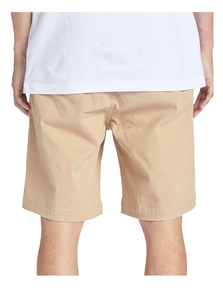 Worker Relaxed Chino Shorts in Beige