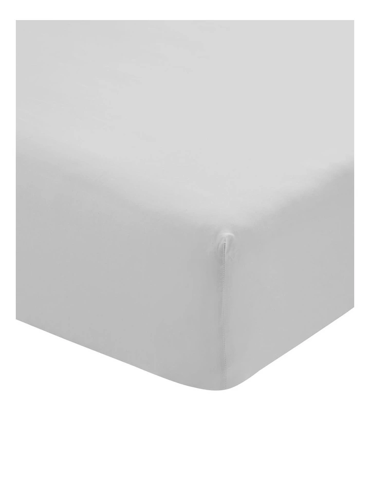Linen House Remo Fitted Sheet in Silver