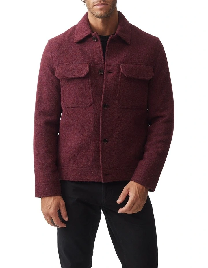 Park Island Jacket in Burgundy