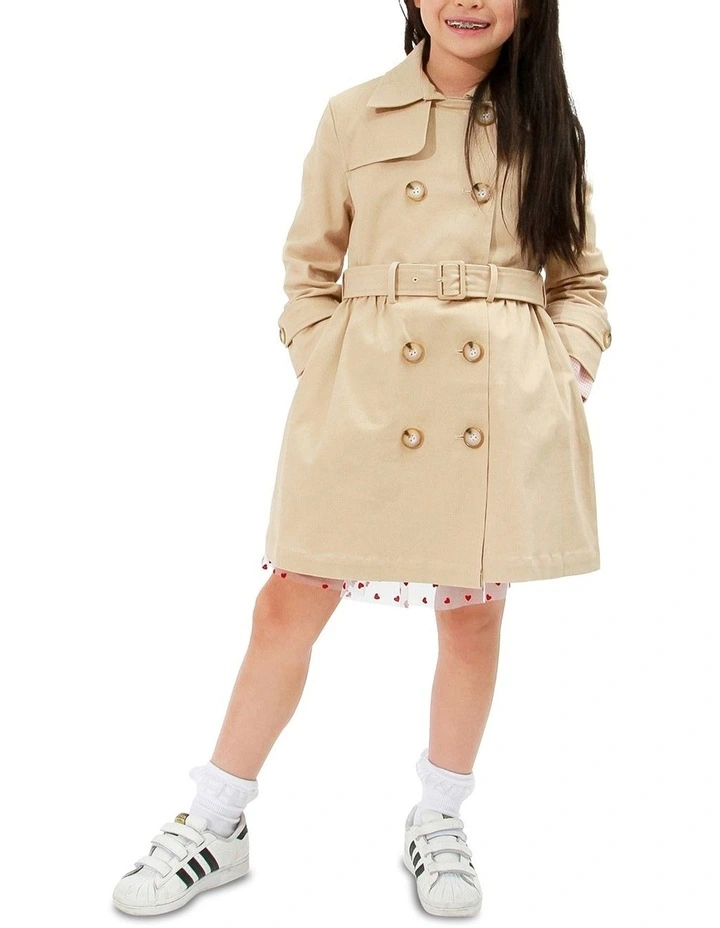 Miss Sunshine Trench Coat in Camel