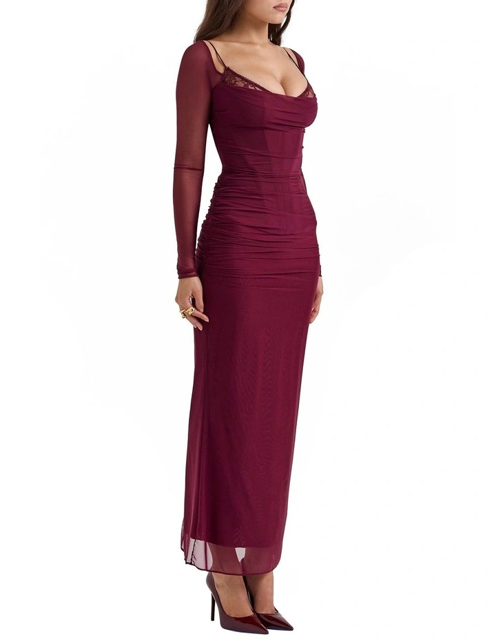 'Katarina' Maxi Dress in Wine