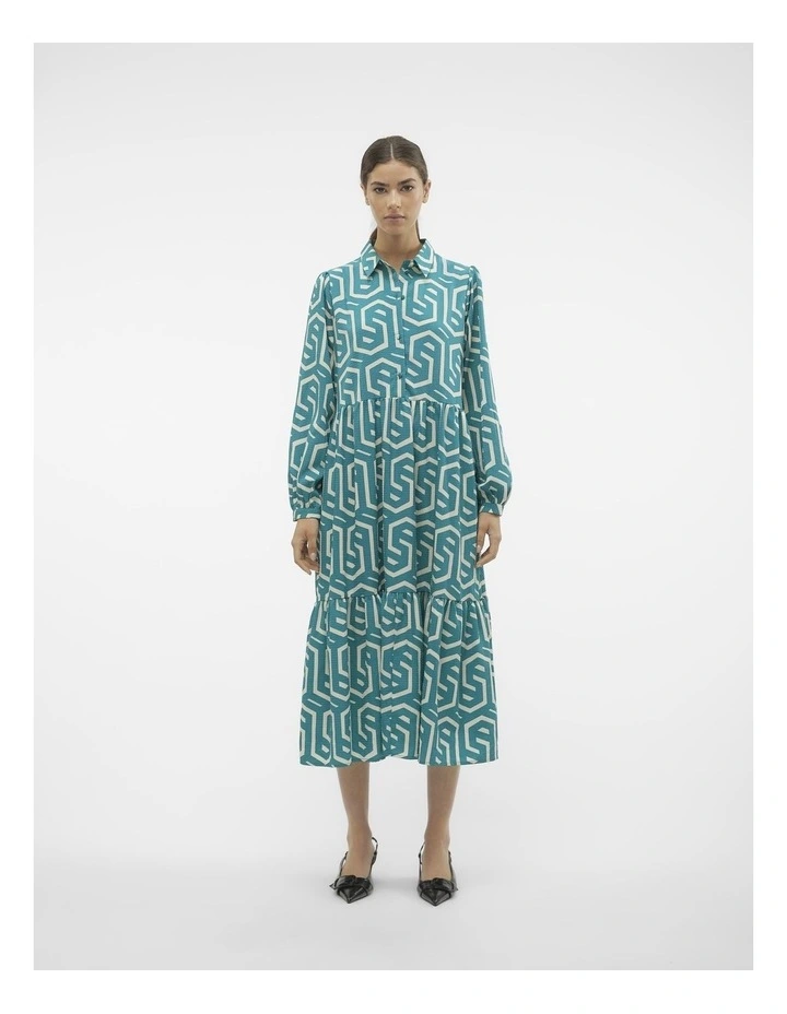 Cifa Midi Dress in Blue