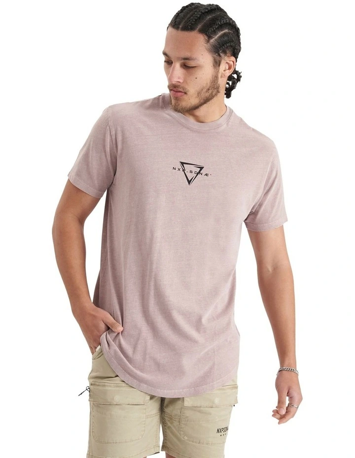 Downforce Dual Curved Tee in Pigment Ethereal