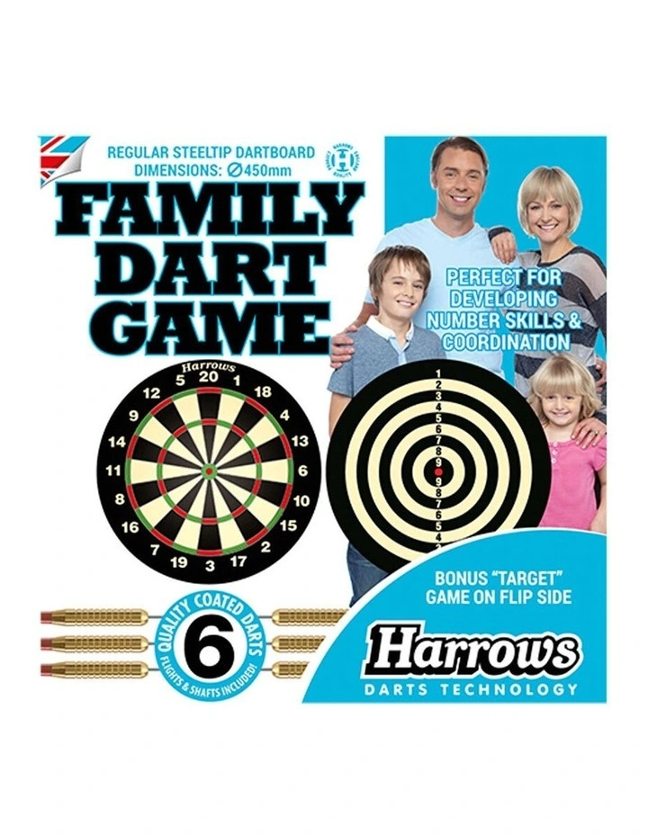 2-in-1 Dart Game with Dart Pins